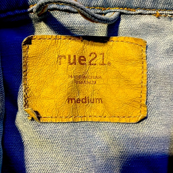 HUSTLE Rue 21 denim jacket - Picture 3 of 4